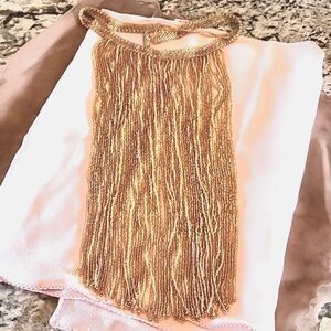*CLOSING 5/18* Beautiful beaded fringe necklace.